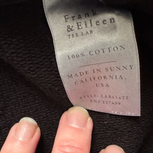 Frank & Eileen Black Wide Leg Pants & Top Set - Picture 5 of 6